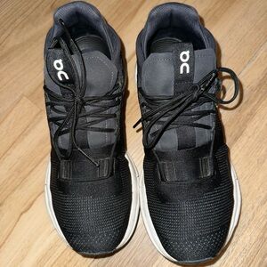 On Cloud Black Athletic Shoes with Modern Design